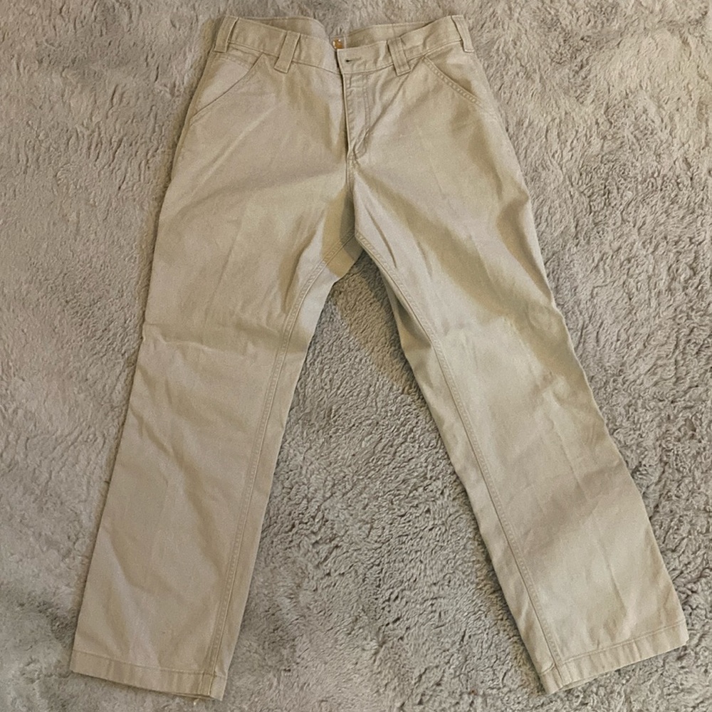 Carhartt cream cargo pants